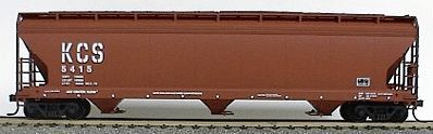 Accurail 47 3-Bay Covered Hopper Kansas City Southern HO Scale Model Train Freight Car #2053