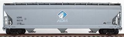 Accurail 47 3-Bay Center Flow Covered Hopper - Kit ADM HO Scale Model Train Freight Car #2073