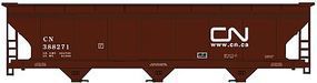 Accurail 3-Bay Center Flow Hopper Canadian National Kit HO Scale Model Train Freight Car #2098 Accurail 3-Bay Center Flow Hopper Canadian National Kit HO Scale Model Train Freight Car #2098