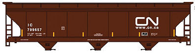 Accurail ACF 3-Bay Hopper Canadian National Kit (w/mks) HO Scale Model Train Freight Car #2102