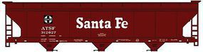 Accurail ACF 47' 3-Bay Center-Flow Covered Hopper Kit Santa Fe HO Scale Model Train Freight Car #2105 Accurail ACF 47' 3-Bay Center-Flow Covered Hopper Kit Santa Fe HO Scale Model Train Freight Car #2105