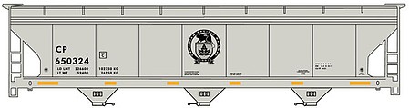 Accurail ACF 47 3-Bay Center-Flow Covered Hopper CP #650324 HO Scale Model Train Freight Car Kit #2115