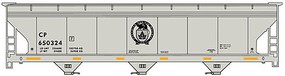 Accurail ACF 47' 3-Bay Center-Flow Covered Hopper CP #650324 HO Scale Model Train Freight Car Kit #2115