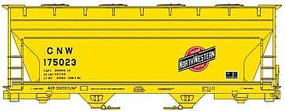 Accurail ACF 2-Bay Covered Hopper Chicago & North Western HO Scale Model Train Freight Car Kit #2201