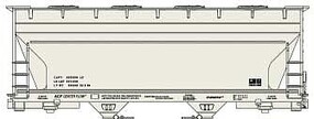 Accurail ACF 2-Bay Covered Hopper data only HO Scale Model Train Freight Car Kit #2292