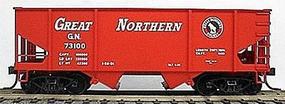 55-Ton 2-Bay Hopper Kit Great Northern (bright red) HO Scale Model Train Freight Car #2302