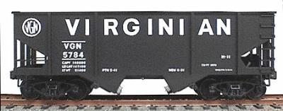 Accurail 55-Ton 2-Bay Hopper Kit Virginian HO Scale Model Train Freight Car #2303