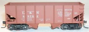 55-Ton 2-Bay Coal Hopper Kit Louisville & Nashville HO Scale Model Train Freight Car #2413