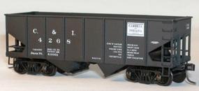 USRA 55-Ton 2-Bay Coal Hopper Kit - Cambria HO Scale Model Train Freight Car #2415