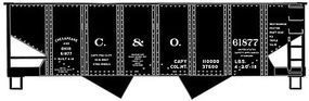 Accurail USRA Twin Hopper Chesapeake & Ohio HO Scale Model Train Freight Car Kit #2431 Accurail USRA Twin Hopper Chesapeake & Ohio HO Scale Model Train Freight Car Kit #2431