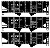 Accurail Ho Usra Hopper W&Le 3#Set Accurail Ho Usra Hopper W&Le 3#Set