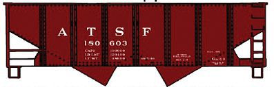 Accurail USRA 55-Ton 2-Bay Open Hopper - Kit - Santa Fe HO Scale Model Train Freight Car #25013