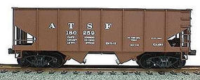 Accurail USRA 2-Bay 55-Ton Open Hopper Kit Santa Fe (Oxide) HO Scale Model Train Freight Car #2501