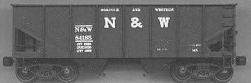 Accurail Norfolk & Western USRA 55-Ton Hopper Kit HO Scale Model Train Freight Car #2502