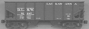 2-Bay 55-Ton Open Hopper Delaware, Lackawanna & Western HO Scale Model Train Freight Car #2503