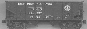 2-Bay 55-Ton Open Hopper - Kit - Baltimore & Ohio HO Scale Model Train Freight Car #2505