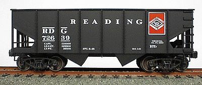 Accurail USRA 2-Bay 55-Ton Open Hopper - Kit - Reading HO Scale Model Train Freight Car #25092