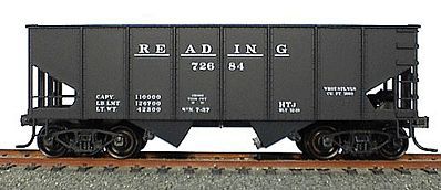 Accurail USRA 2-Bay 55-Ton Open Hopper Kit Reading - Early Style HO Scale Model Train Freight Car #2549