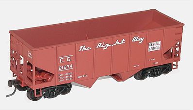 Accurail 55-Ton 2-Bay Open Hopper Kit Central of Georgia #21274 HO Scale Model Train Freight Car #25531