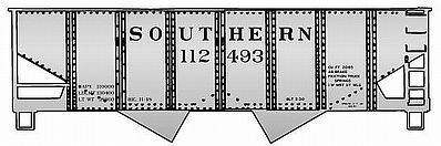 Accurail USRA Aluminum Hopper 3-Pack Kit Southern Railway HO Scale Model Train Freight Car #25724