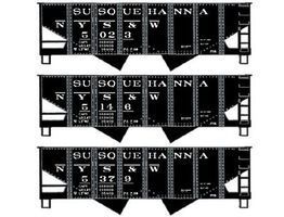 Accurail 55-Ton 2-Bay Coal Hopper New York Susquehanna & Western HO Scale Model Train Freight Car #2573 Accurail 55-Ton 2-Bay Coal Hopper New York Susquehanna & Western HO Scale Model Train Freight Car #2573