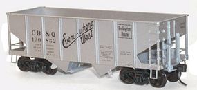 Accurail 2-Bay 55-Ton Open Hopper Kit C,B&Q #190852 HO Scale Model Train Freight Car #2574 Accurail 2-Bay 55-Ton Open Hopper Kit C,B&Q #190852 HO Scale Model Train Freight Car #2574