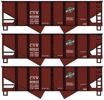 Accurail USRA Hopper Chicago & North Western #3 Set HO Scale Model Train Freight Car #25824 Accurail USRA Hopper Chicago & North Western #3 Set HO Scale Model Train Freight Car #25824