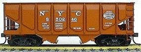 Accurail 55-Ton Panel-Side 2-Bay Hopper New York Central HO Scale Model Train Freight Car #2801 Accurail 55-Ton Panel-Side 2-Bay Hopper New York Central HO Scale Model Train Freight Car #2801