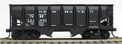 Accurail 55-Ton Panel-Side 2-Bay Hopper - Kit - New Haven (black) HO Scale Model Train Freight Car #280