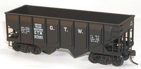 Accurail 55-Ton Panel-Side Two-Bay Hopper Grand Trunk Western HO Scale Model Train Freight Car #28071 Accurail 55-Ton Panel-Side Two-Bay Hopper Grand Trunk Western HO Scale Model Train Freight Car #28071