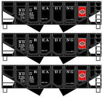 Accurail 55-Ton Panel Sided Twin Hopper Kit Reading HO Scale Model Train Freight Car #2881