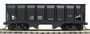 Accurail Data Only Black 55-Ton Steel Panel Side Twin Hopper HO Scale Model Train Freight Car #2897