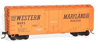Accurail Western Maryland 40 AAR Plug Door Steel Boxcar HO Scale Model Train Freight Car #3123