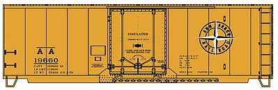 Accurail Plug Door 40 Steel Boxcar AA Kit HO Scale Model Train Freight Car #3129
