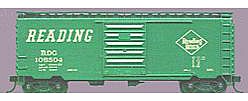 Accurail 40 PS-1 Steel Boxcar - Kit (Plastic) - Reading (green) HO Scale Model Train Freight Car #3404
