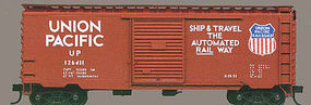 Accurail 40' PS-1 Steel Boxcar Kit Union Pacific (Oxide) HO Scale Model Train Freight Car #3412 Accurail 40' PS-1 Steel Boxcar Kit Union Pacific (Oxide) HO Scale Model Train Freight Car #3412