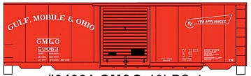 Accurail 40 PS-1 Boxcar kit Gulf, Mobile & Ohio #59063 HO Scale Model Train Freight Car #34321