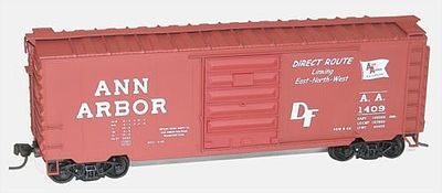 Accurail 40 PS-1 Steel Boxcar - Kit - Ann Arbor #1409 HO Scale Model Train Freight Car #3450