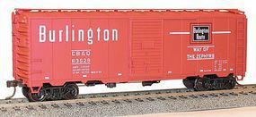 Accurail 40' AAR Steel Boxcar CB&Q HO Scale Model Train Freight Car Kit #35109 Accurail 40' AAR Steel Boxcar CB&Q HO Scale Model Train Freight Car Kit #35109