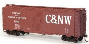 Accurail 40' Single-Door Steel Boxcar Chicago & North Western HO Scale Model Train Freight Car #35131 Accurail 40' Single-Door Steel Boxcar Chicago & North Western HO Scale Model Train Freight Car #35131
