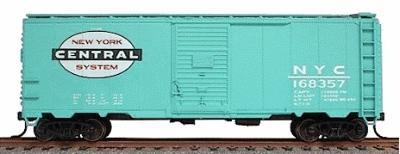 Accurail 40 Single-Door Steel Boxcar Kit New York Central HO Scale Model Train Freight Car #3524