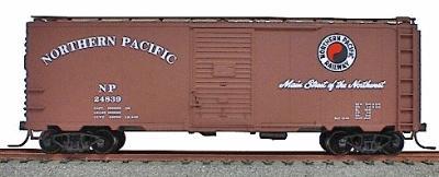 Accurail 40 Single-Door Steel Boxcar - Kit Northern Pacific HO Scale Model Train Freight Car #3529