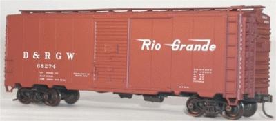 Accurail Denver & Rio Grande Western 40 AAR Steel Boxcar HO Scale Model Train Freight Car #3539