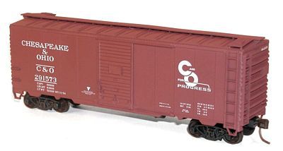 Accurail Chesapeake & Ohio 40 AAR Steel Boxcar HO Scale Model Train Freight Car #3543