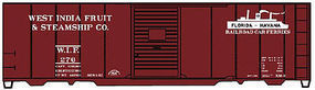 Accurail 40' Steel Boxcar West India Fruit & Steamship HO Scale Model Train Freight Car #3547 Accurail 40' Steel Boxcar West India Fruit & Steamship HO Scale Model Train Freight Car #3547