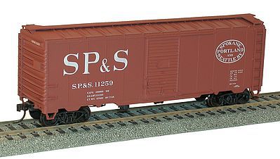 Accurail 40 Single Door Steel Boxcar SP&S HO Scale Model Train Freight Car #3550