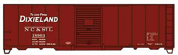 Accurail 40 AAR Single Door Steel Boxcar Kit NC&StL #18963 HO Scale Model Train Freight Car #3559