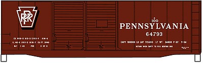 Accurail Double Door Boxcar Kit Pennsylvania RR HO Scale Model Train Freight Car #36042
