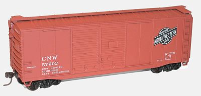 Accurail 40 Double-Door Boxcar Kit Chicago & North Western HO Scale Model Train Freight Car #36121
