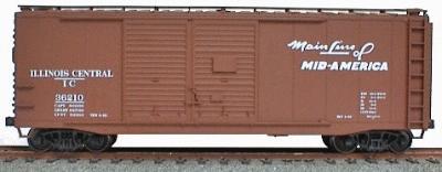 Accurail 40 AAR Double-Door Boxcar - Kit Illinios Central HO Scale Model Train Freight Car #3623